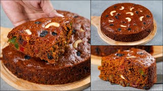 Christmas Special Plum Cake Recipe  Eggless amp Without Oven  Easy amp Delicious Plum Cake Recipe [upl. by Toni303]