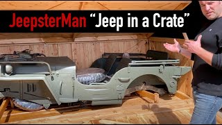 1942 Willys MB quotJeep in a Cratequot  JeepsterMan [upl. by Ammej348]