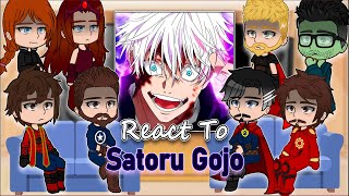 Avengers React to Satoru Gojo Part 12 Gacha React  Full Video [upl. by Aonehc]