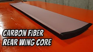 Carbon Fiber Rear Wing for the Time Attack Corolla Part 1 Wing Core [upl. by Lienet]