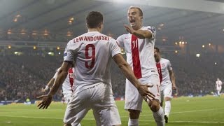 Polska  Szkocja 22 GOL Lewandowskie w 94 min na 22 [upl. by Nyrrat]