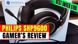 Unboxing amp Review of Philips SHP9600 OpenBack Headphones for Gaming  Best Under 100 in 2024 [upl. by Lirva964]