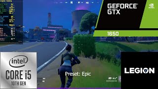 I5 10300H  Geforce GTX 1650  Fortnite  Lenovo Legion 5 [upl. by Adyeren]