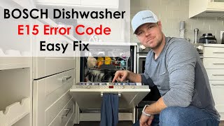 Easy Fix  Bosch Dishwasher E15 Error Code  Step by Step [upl. by Jenica617]