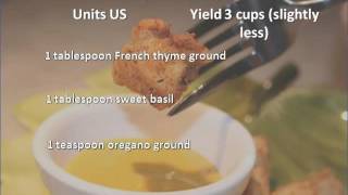 Kentucky Fried Chicken Seasoning Mix recipe [upl. by Justicz]