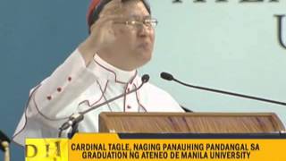 Tagle emotional in urging graduates to find purpose [upl. by Lertnahs]