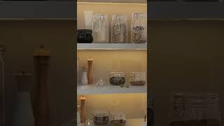 kitchen using lacquered glass kitchen viralvideo interiordesign interiordesign walkthrough 3d [upl. by Sandon]