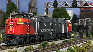 Sounds of the Southern Pacific KM ML4000’s 9000 9001 9002  Dyno Car  HO Scale Model Trains [upl. by Della]