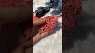 Diy lace earrings 🥰 dreamcraftswithhina shorts diy handmade easy craft earrings [upl. by Yelnek]