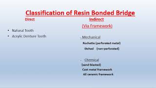 7Resin Bonded Bridge part l [upl. by Annait]