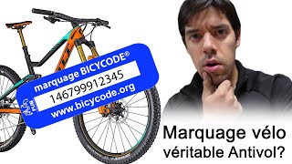 Marquage vélo vraiment efficace face au vol [upl. by Eeluj]