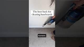 The best hack for cleaning baseboards cleaninghacks cleaningtips homeclean vacuumcleaner [upl. by Amick]