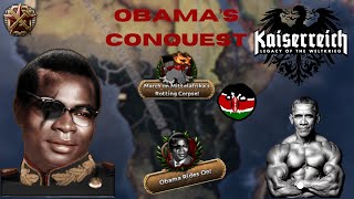 Obama saves Africa from colonial rule and also nukes Syria  HOI4 Kaiserredux [upl. by Erelia]