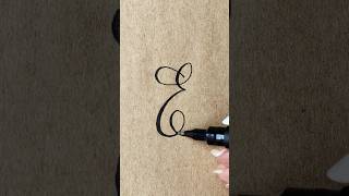 Mastering the Art of Calligraphy Lettering E with Me in Stunning Style [upl. by Aikimat]