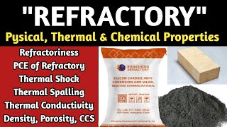 Properties of Refractory Material  Thermal spalling thermal shock Cold compressing strength [upl. by Oicapot]