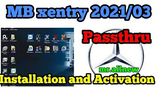 Mercedes Benz MB Star Xentry Passthru 202103 with J2534 Installation of software Win 10 64bit [upl. by Thun]