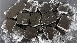 Birthday Crush 16 Blocks of soft gym chalk with Charcoal powder  Satisfying ASMR [upl. by Eiliah632]