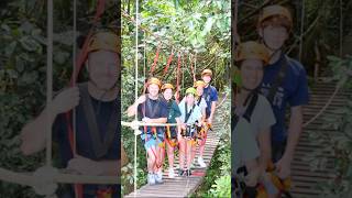 Ziplining in Hawaiimakeawish zipline hawaii honolulu vacation music hiphop travel [upl. by Ahsienal451]