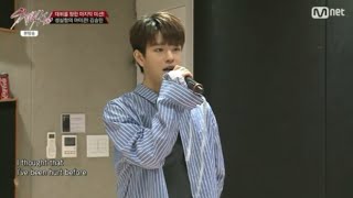 Seungmin singing Stitches by Shawn Mendes Stray Kids ep 9 [upl. by Ettelrahc345]