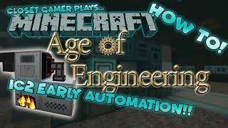 Age of Engineering How To  Automation of Industrial Craft Macerator amp Furnace [upl. by Rebor]