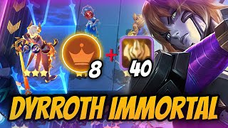 HYPER PRINCE DYRROTH  IMMORTAL 40 STACKS  NO ONE CAN DEFEAT HIM  MAGIC CHESS MLBB [upl. by Einna]