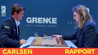 Magnus Carlsen 2823 vs Richard Rapport 2708  GRENKE Chess Classic and Open 2024R6 [upl. by Geiss]