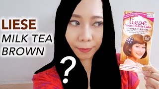 LIESE MILK TEA BROWN  HAIR TUTORIAL [upl. by Idoc440]