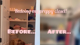 REDOING MY PREPPY CLOSET [upl. by Norling822]