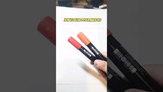 How To BLEND Posca Markers art posca drawing shorts [upl. by Ellenij859]