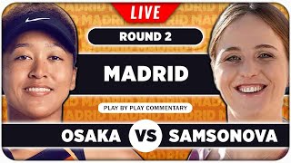 OSAKA vs SAMSONOVA • WTA Madrid 2024 • LIVE Tennis PlaybyPlay Stream [upl. by Seidule891]