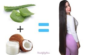 CRECE TU CABELLO 15 CM CON ACEITE DE ALOE VERA [upl. by Ahsropal392]