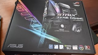 ASUS STRIX Z270E GAMING Unboxing [upl. by Mori]