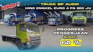 UPDATE ‼️ PENGERJAAN ARMADA BARU TRUCK BP AUDIO HINO ENGKEL EURO 4 PERSIAPAN UNTUK KARNAVAL 2025 👍👍👍 [upl. by Oaoj]