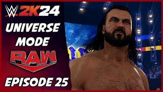 WWE 2K24  Universe Mode  Raw Episode 25 [upl. by Gaylord868]