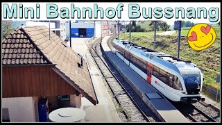 Mini Bahnhof bei Bussnang Kanton Thurgau Schweiz 2021 [upl. by Turmel65]