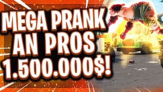 😂💩EPIC GAMES PRANKED DIE PRO PLAYER  Größter Streich im eSports mit 1500000 Preisgeld [upl. by Ataymik]