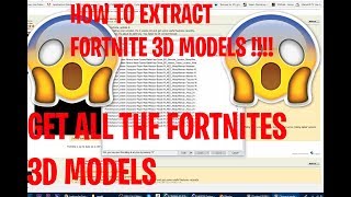 HOW TO EXTRACT FORTNITE 3D MODELS FOR BLENDER C4D 3DS MAX MAYA [upl. by Memberg535]