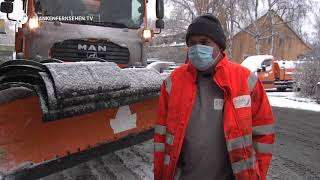 Winterdienst im Dauereinsatz Der erste Schnee in Franken [upl. by Leroj494]