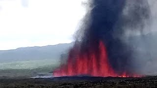 New Fissure Eruption on Ambrym Island [upl. by Ahsiki]