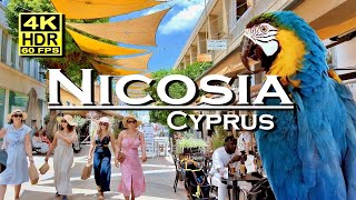 Nicosia Cyprus city center in 4K 60fps HDR UHD Dolby Atmos 💖 The best Places 👀 Walking Tour [upl. by Helbonnah]