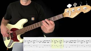 THE POLICE  One World  Not Three   BASS LINE amp TAB [upl. by Shanon]