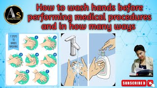 medical hand Washing l surgical hand Washing l hand Washing steps l hand Washing procedure [upl. by Farland338]