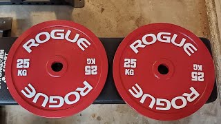 Rogue Fitness 25kg Steel Calibrated Plates Unboxing [upl. by Neibart]