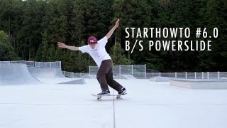 【スケボースタートHOWTO60】BS POWERSLIDE （パワースライド）OLD [upl. by Bashuk]