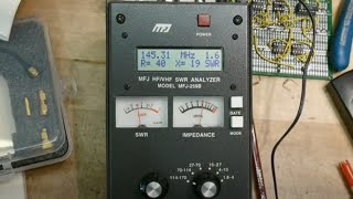 1089 MFJ259B antenna analyzer teardown and turn on [upl. by Couchman]