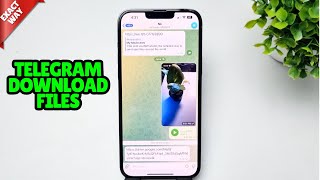 iOS 18 How To Access Telegram Downloaded Files [upl. by Aika372]