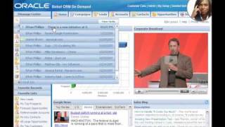 Siebel CRM On Demand Web 20 Features Demo [upl. by Ellesor]