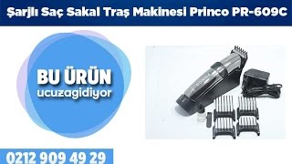 Şarjlı Saç Sakal Traş Makinesi Princo PR609C [upl. by Ymmot]