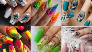 College Style Nail Art Design [upl. by Imoyik]