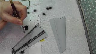 PreShading Panel Lines With An Airbrush  Tutorial [upl. by Fanning]